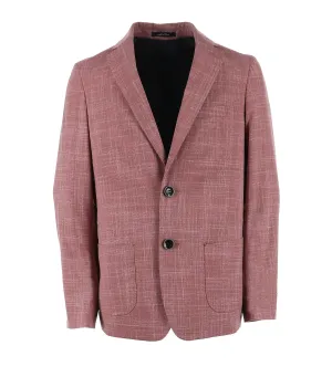 Boy's Fashion Patch Pocket Blazer - Coral
