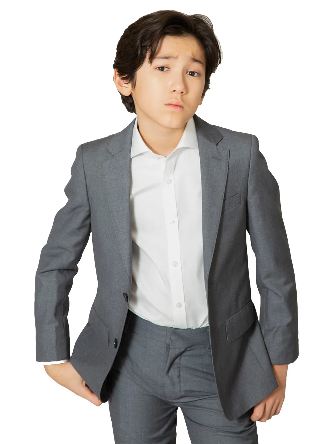 Boy's TR Suit Blazer - Grey