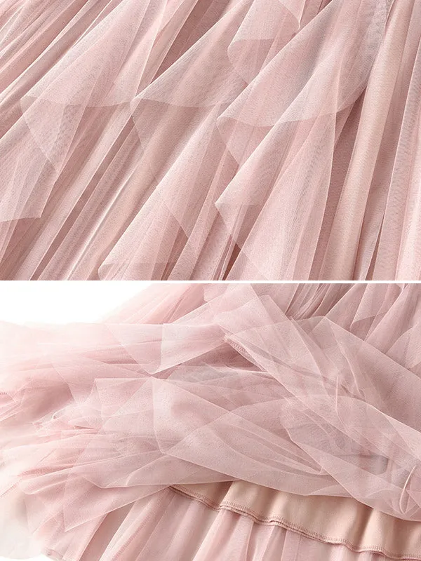 Chicmy-Original Stylish 7 Colors Falbala Gauze Skirt