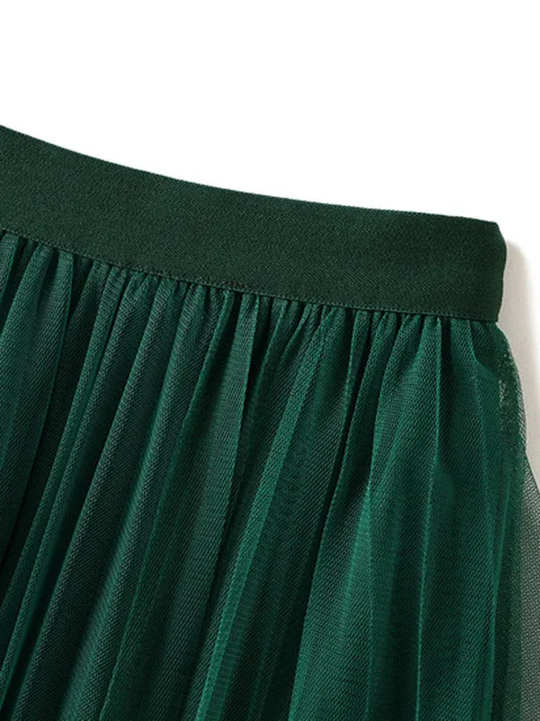 Chicmy-Original Stylish 7 Colors Falbala Gauze Skirt