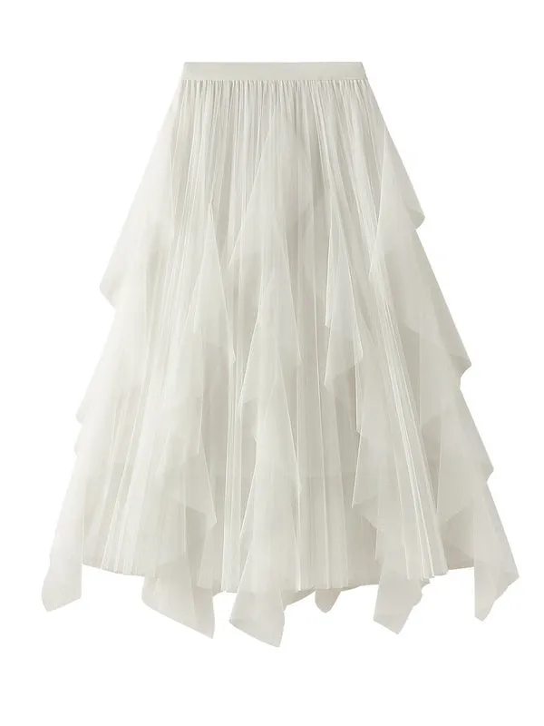 Chicmy-Original Stylish 7 Colors Falbala Gauze Skirt