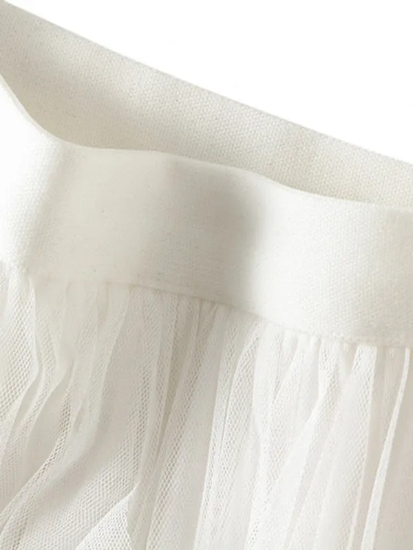 Chicmy-Original Stylish 7 Colors Falbala Gauze Skirt