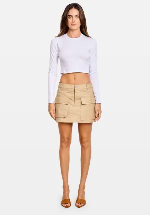 COTTON POCKET MINI SKIRT