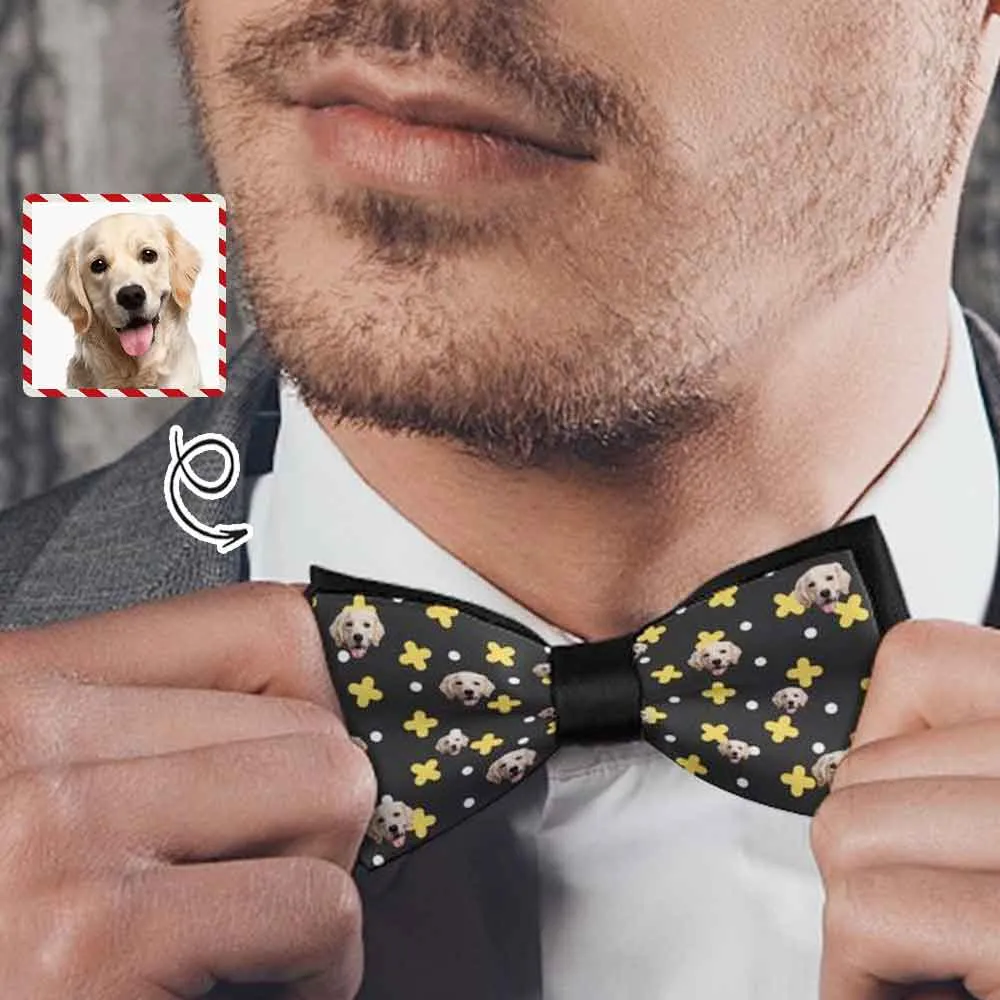 Custom Face Black&Yellow Blazers Ties Personalized Jacket Casual Coats For Men Women