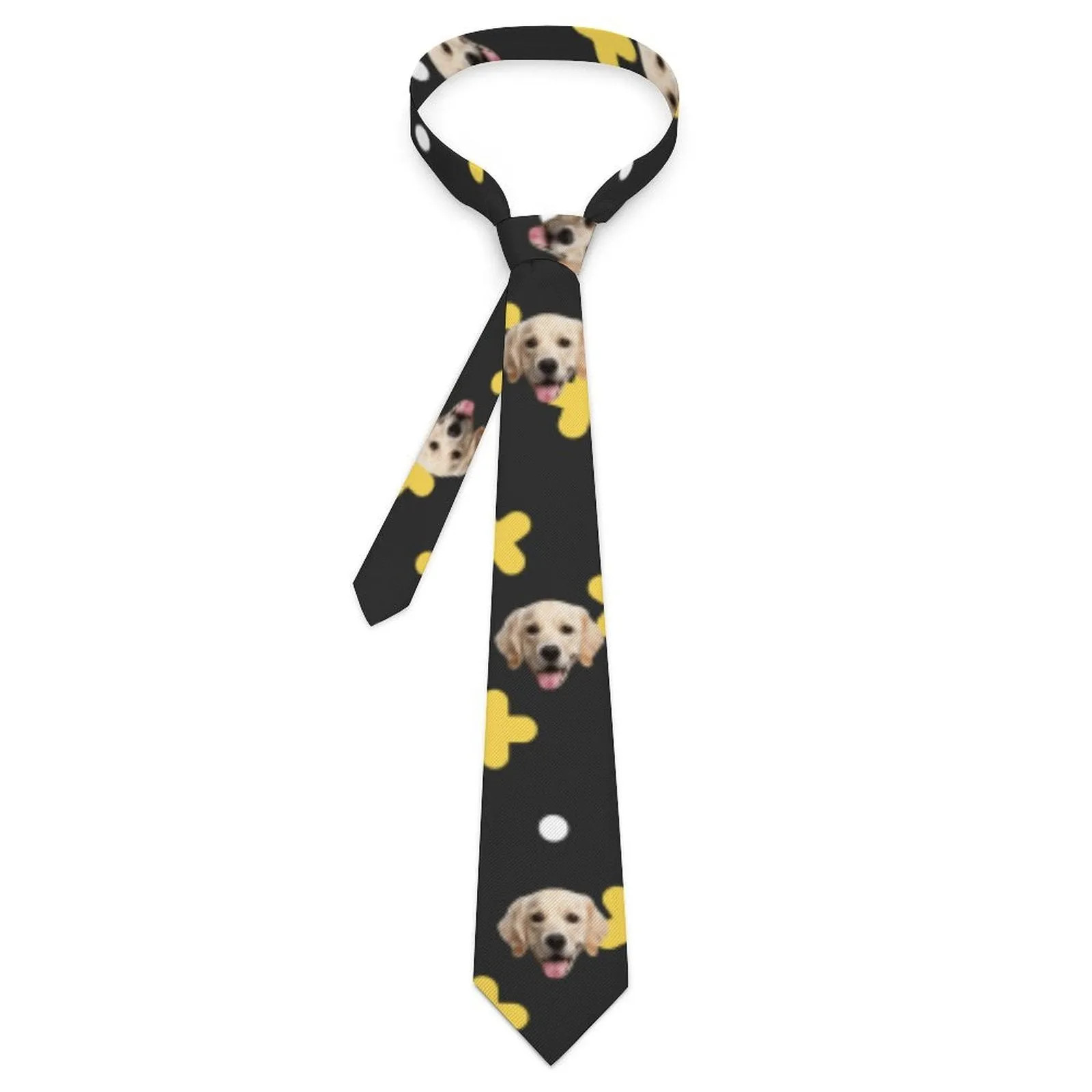 Custom Face Black&Yellow Blazers Ties Personalized Jacket Casual Coats For Men Women