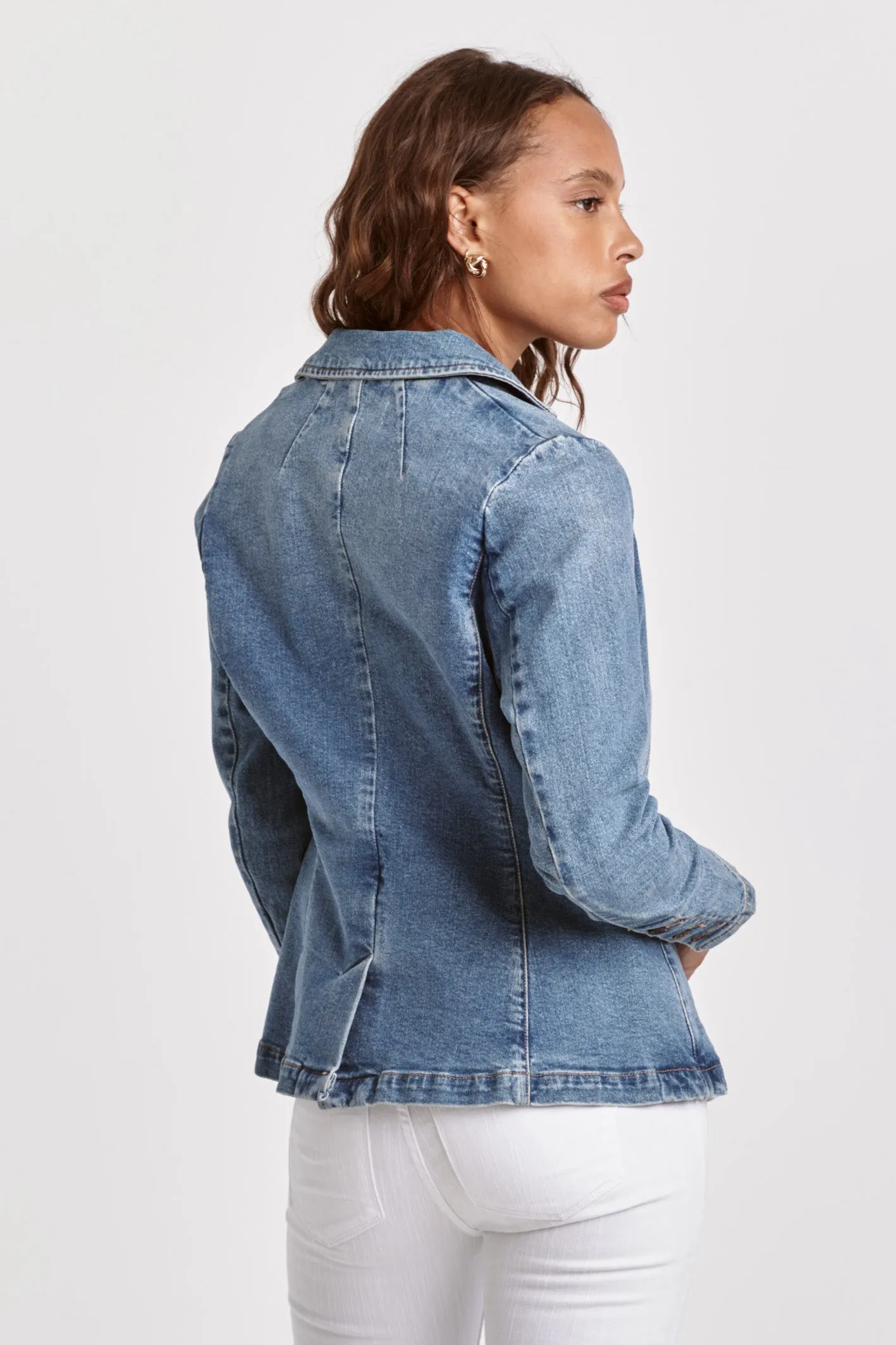 Dear John Structured Denim Blazer