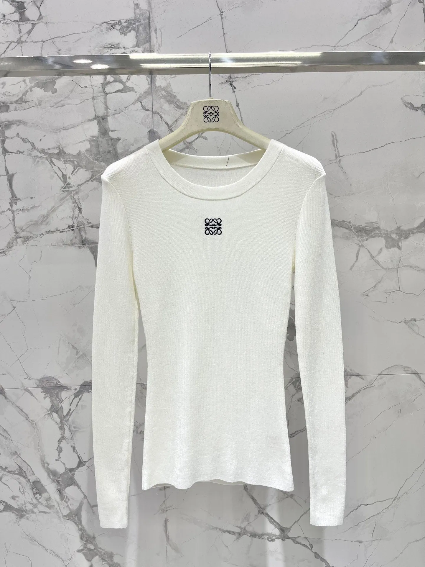 Elastic versatile knitted bottoming shirt