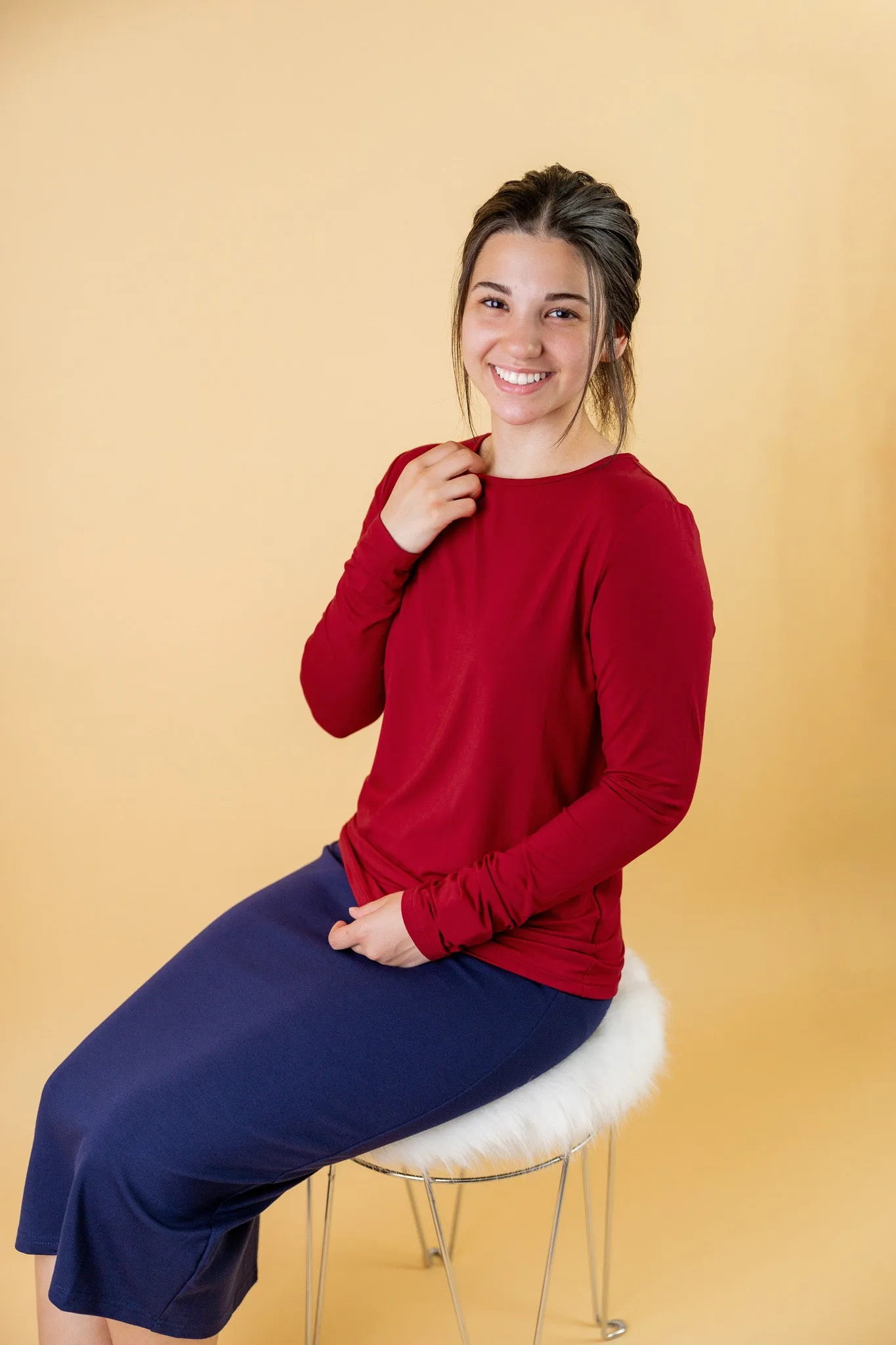 Essential LONG SLEEVE Tee (Solids)