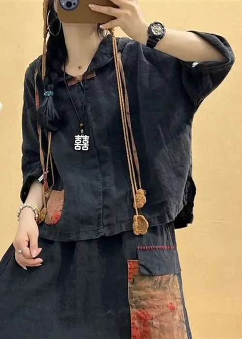 Hooded Tops And Skirts Cotton Two Pieces Set Summer