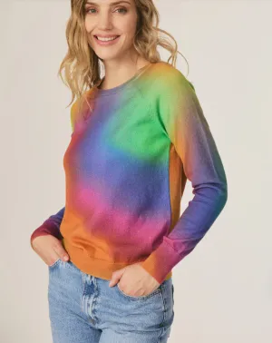 Kaleidoscope Prism Crew Neck Sweater-Multi