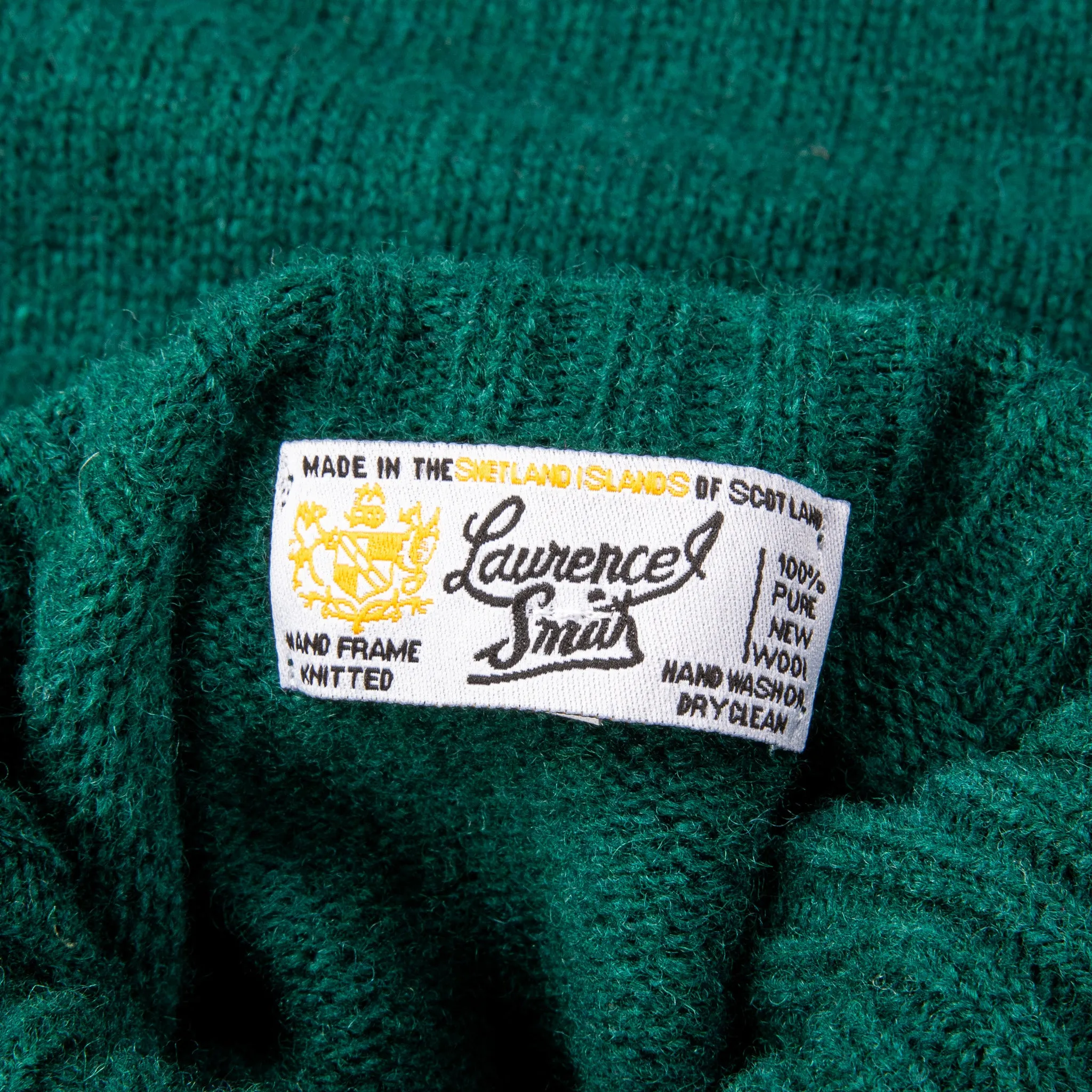 Laurence J. Smith Super Soft Seamless Roll Neck Pullover Forest