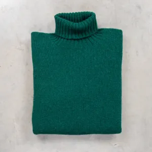 Laurence J. Smith Super Soft Seamless Roll Neck Pullover Forest