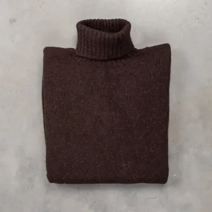 Laurence J. Smith Super Soft Seamless Roll Neck Pullover Truffle