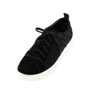 Louis Vuitton Black Suede Monogram Low Top Sneakers Size US 11 | EU 41