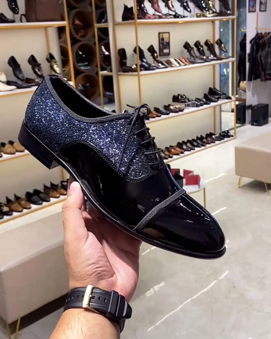 Luxe Tuxedo Cap Toe Oxfords