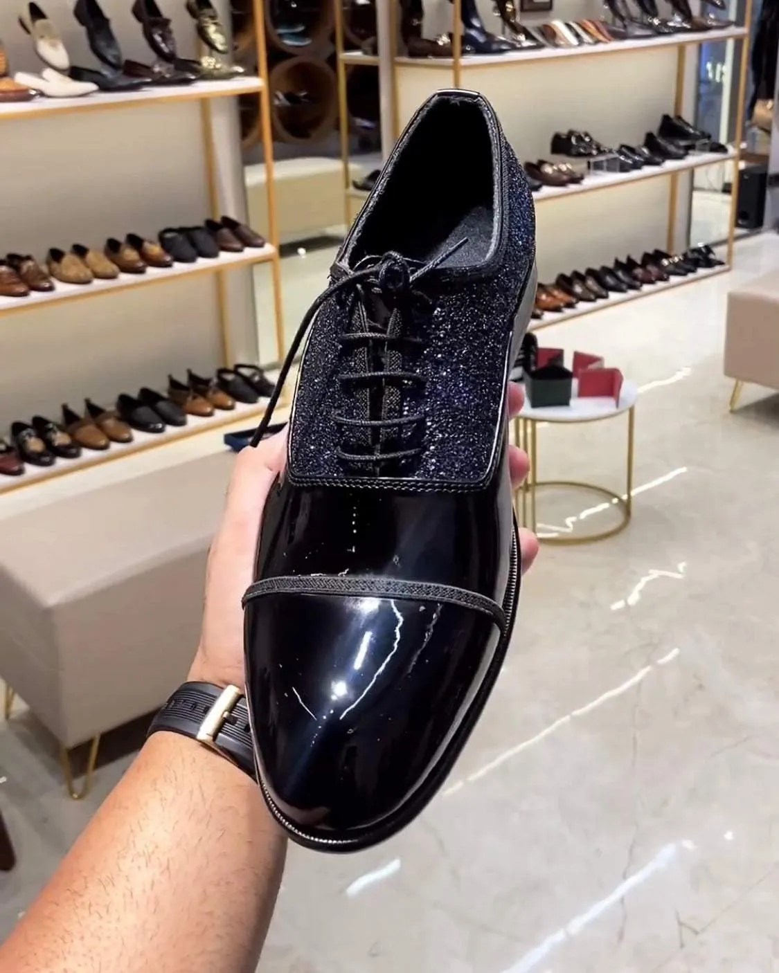 Luxe Tuxedo Cap Toe Oxfords