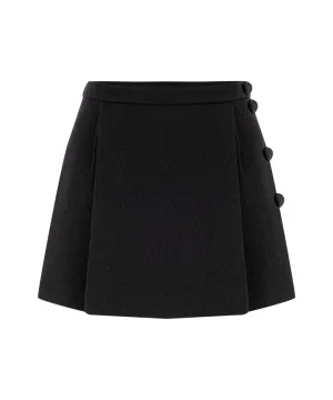 Machka Shorts With Overlay Solid Skirt Black
