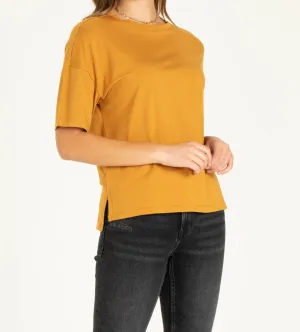 MAKENNA MODAL TOP GOLDEN SPICE