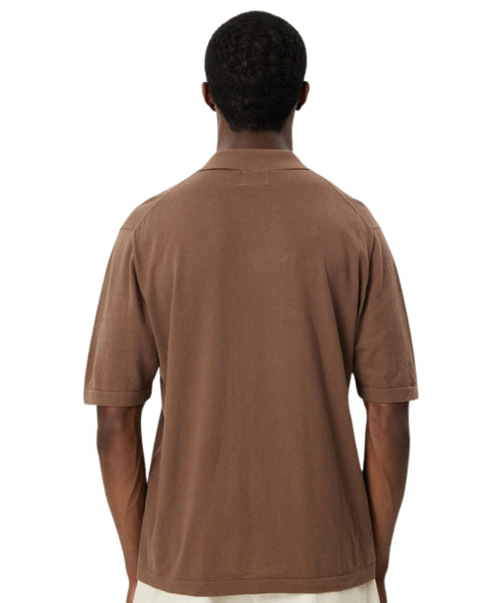 Mens Essential Knit Ss Polo
