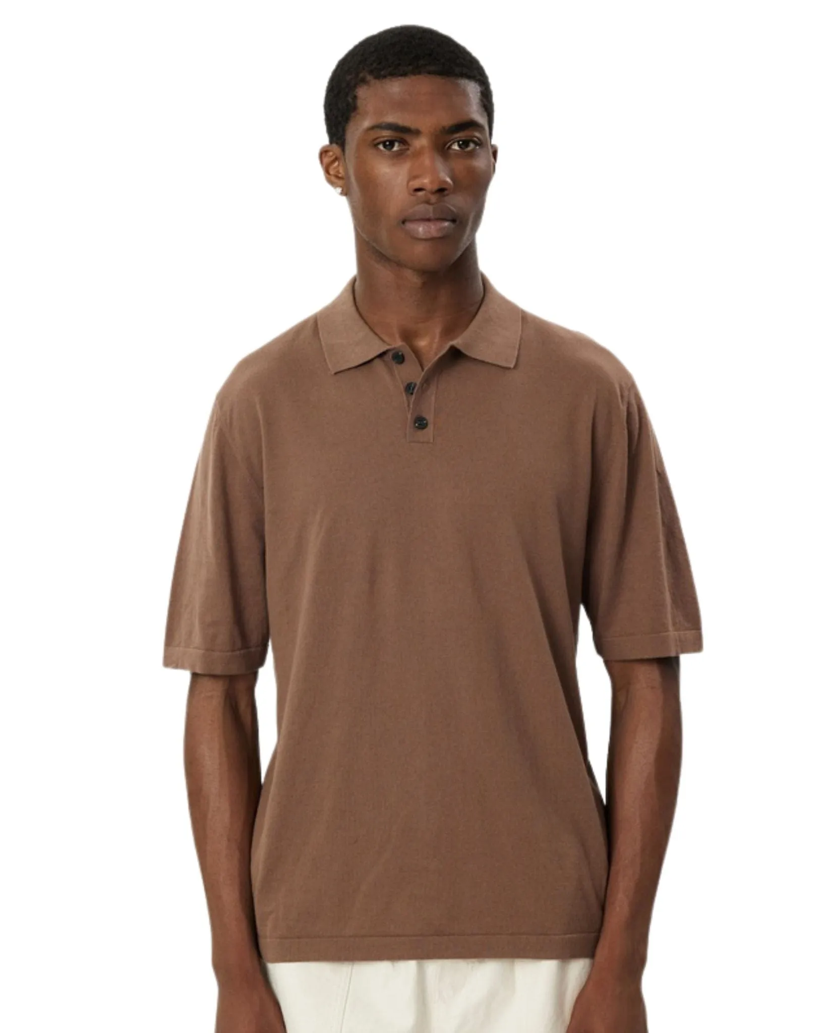 Mens Essential Knit Ss Polo