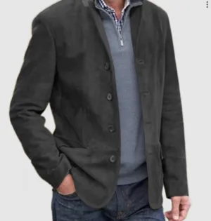 Men's Suede Blazer Jacket | Stylish & Versatile