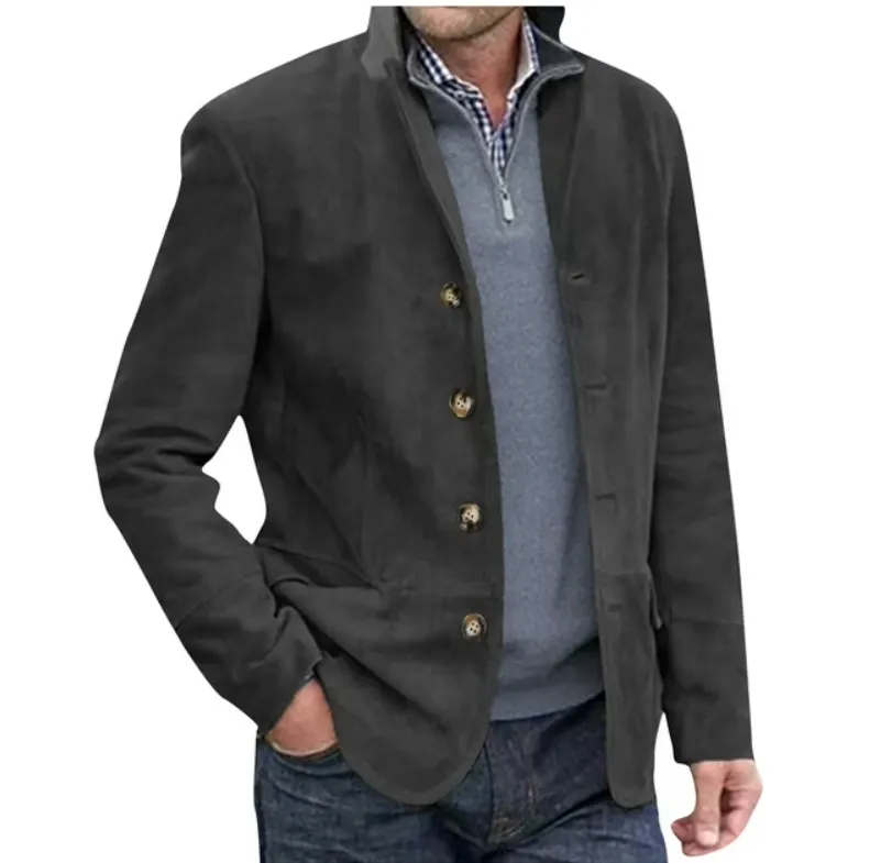Men's Suede Blazer Jacket | Stylish & Versatile