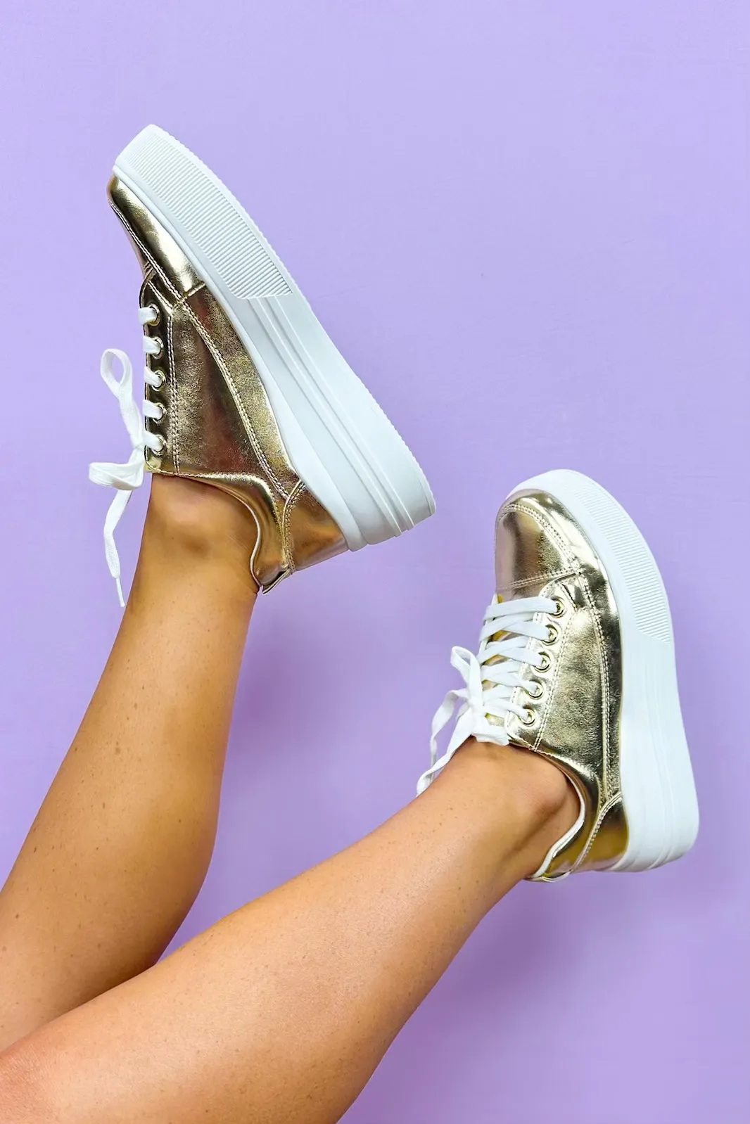 Metallic Muse Platform Sneakers