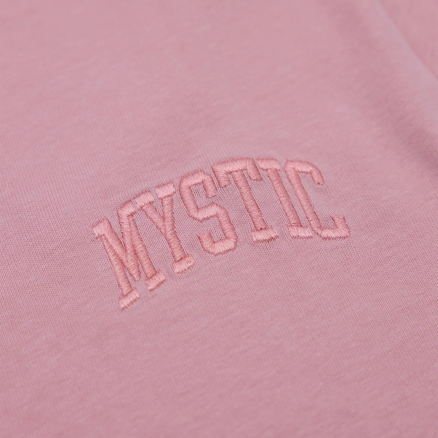 Mystic Embroidered Heavyweight Tonal T-Shirt in Dusty Rose