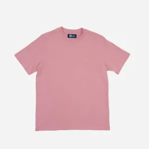 Mystic Embroidered Heavyweight Tonal T-Shirt in Dusty Rose