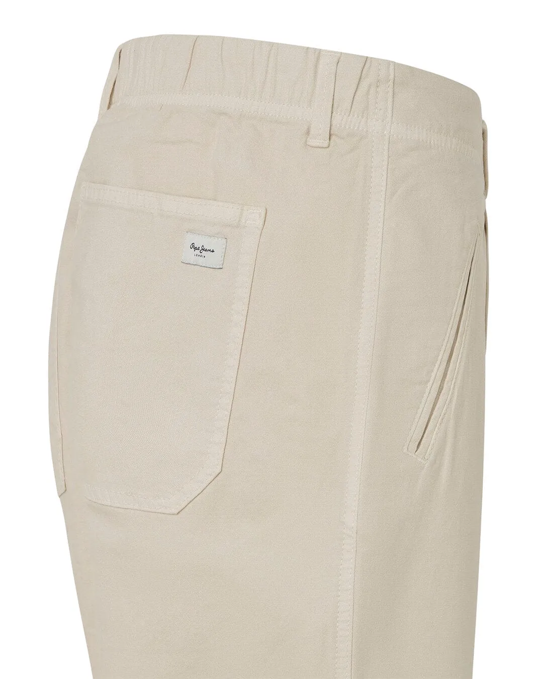 Pepe Jeans White Relaxed Comfort Trousers