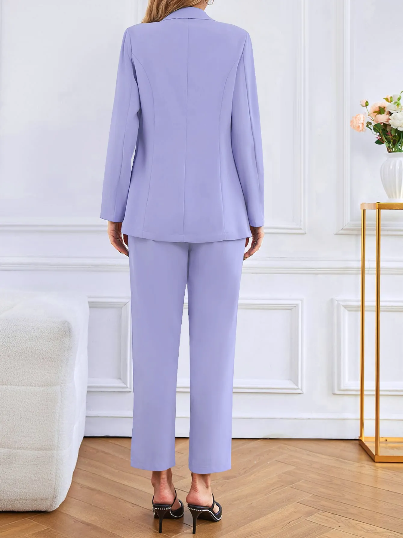 Privé Lapel Neck Single Button Blazer & Pants