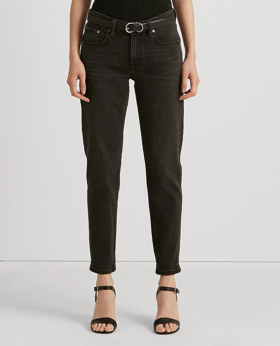 Relaxed Tapered Jean In Black