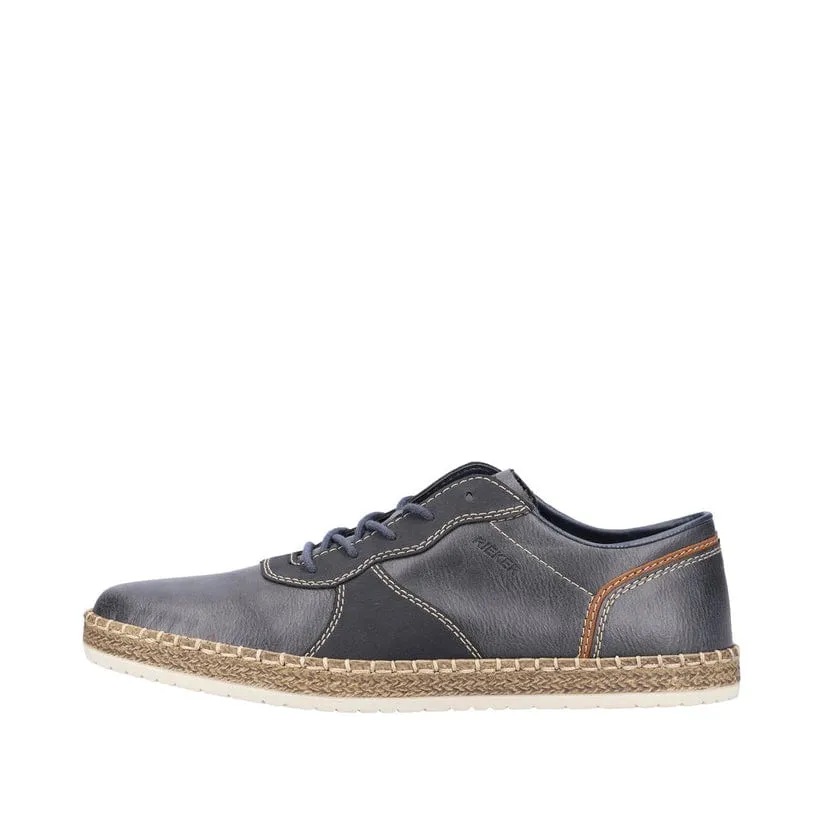 Rieker Men's Lace Up Sneakers- Blue