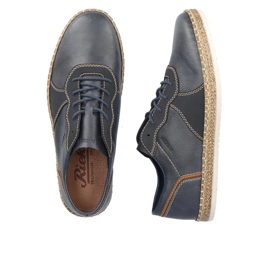 Rieker Men's Lace Up Sneakers- Blue