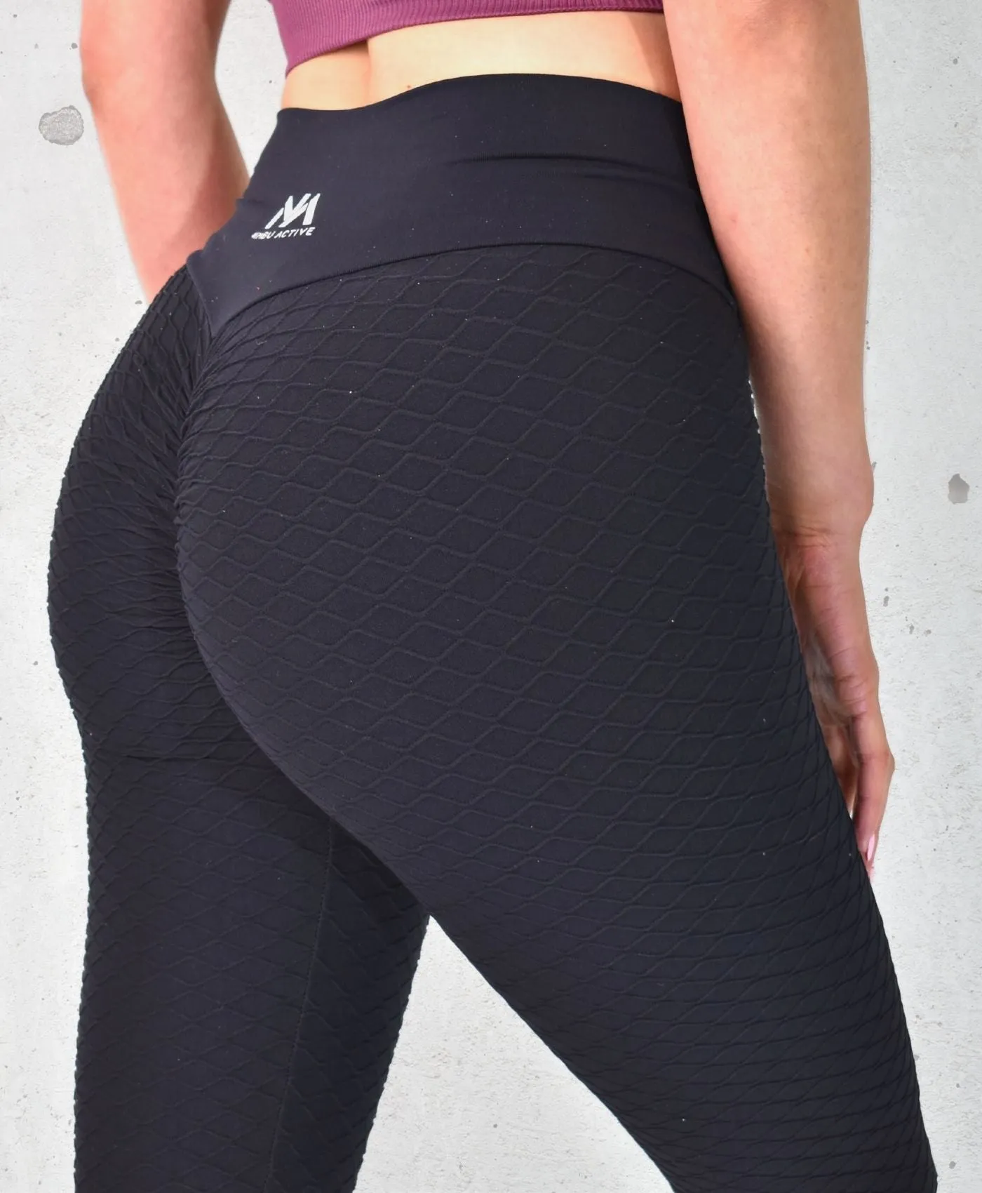 Track Seamless Scrunch Leggings - Black