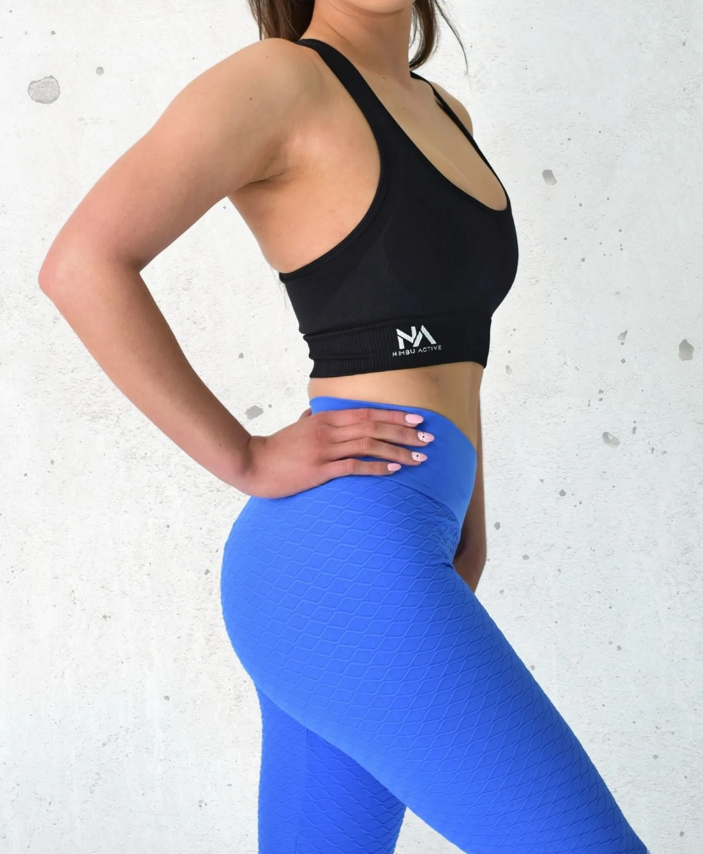 Track Seamless Scrunch Leggings - Blue