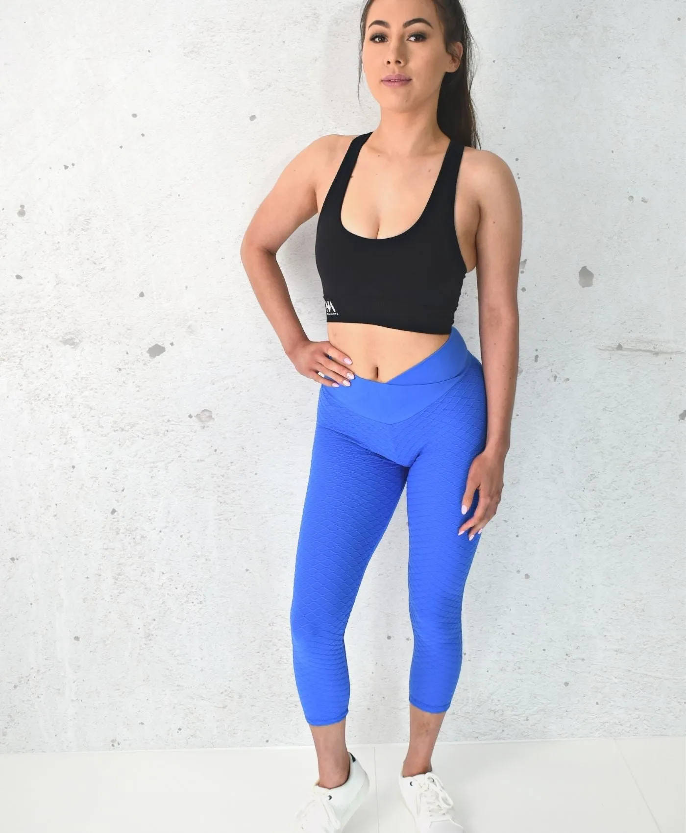 Track Seamless Scrunch Leggings - Blue