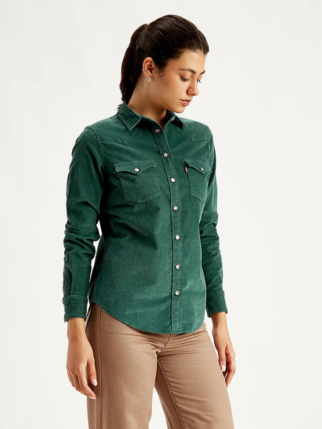 Women's Solid Regular Fit Shirt
