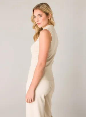 YEST // 6000094 YALI ESSENTIAL TOP LIGHT BEIGE