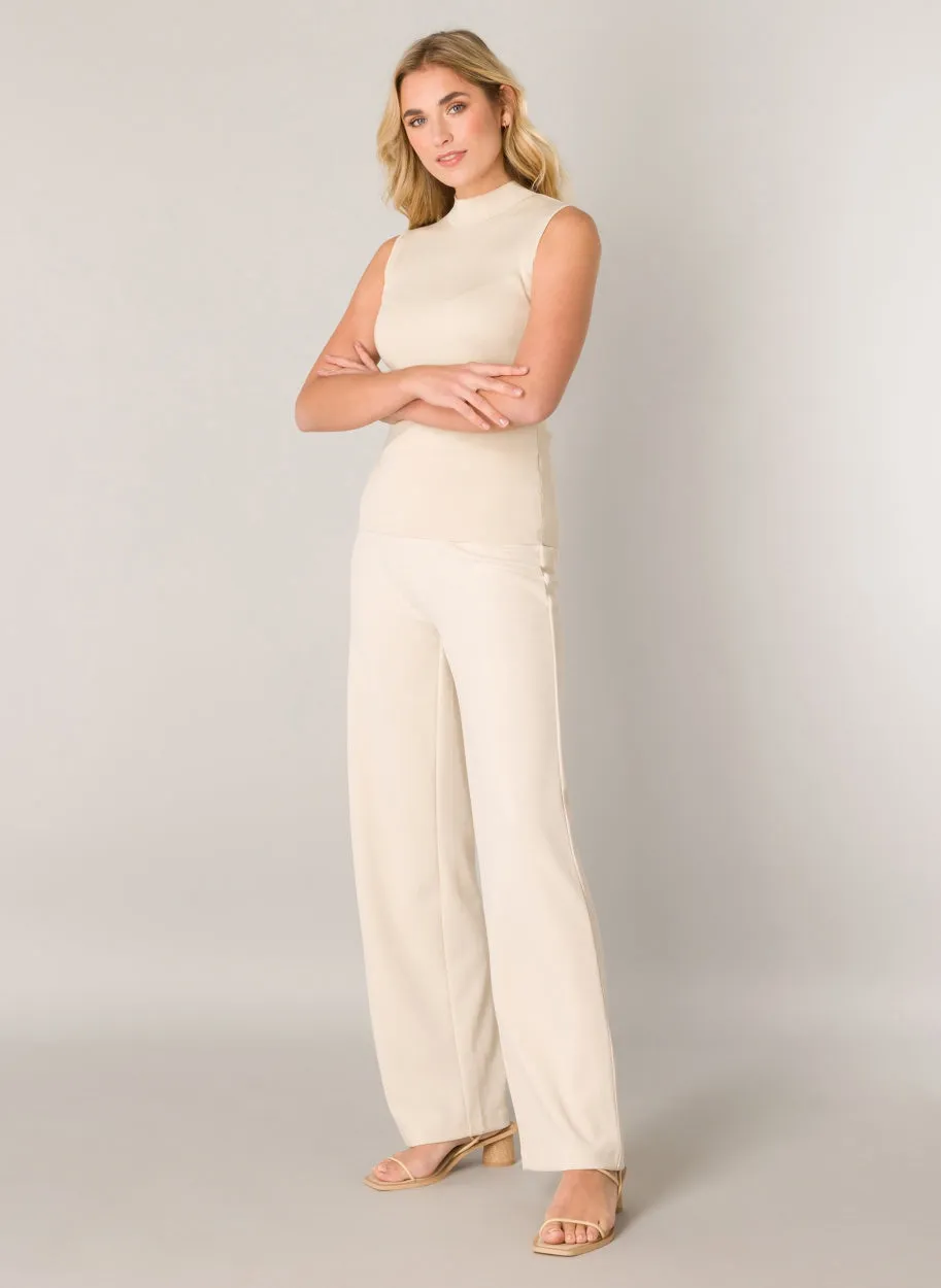 YEST // 6000094 YALI ESSENTIAL TOP LIGHT BEIGE