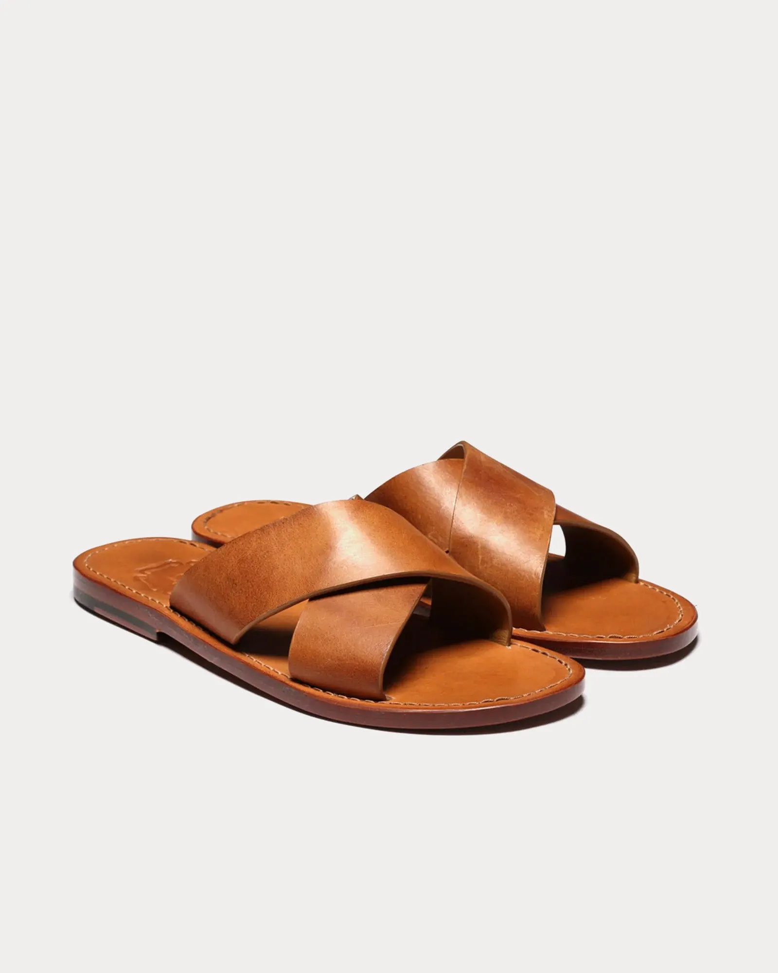 Yoko Leather Ginger Sandals