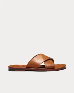 Yoko Leather Ginger Sandals
