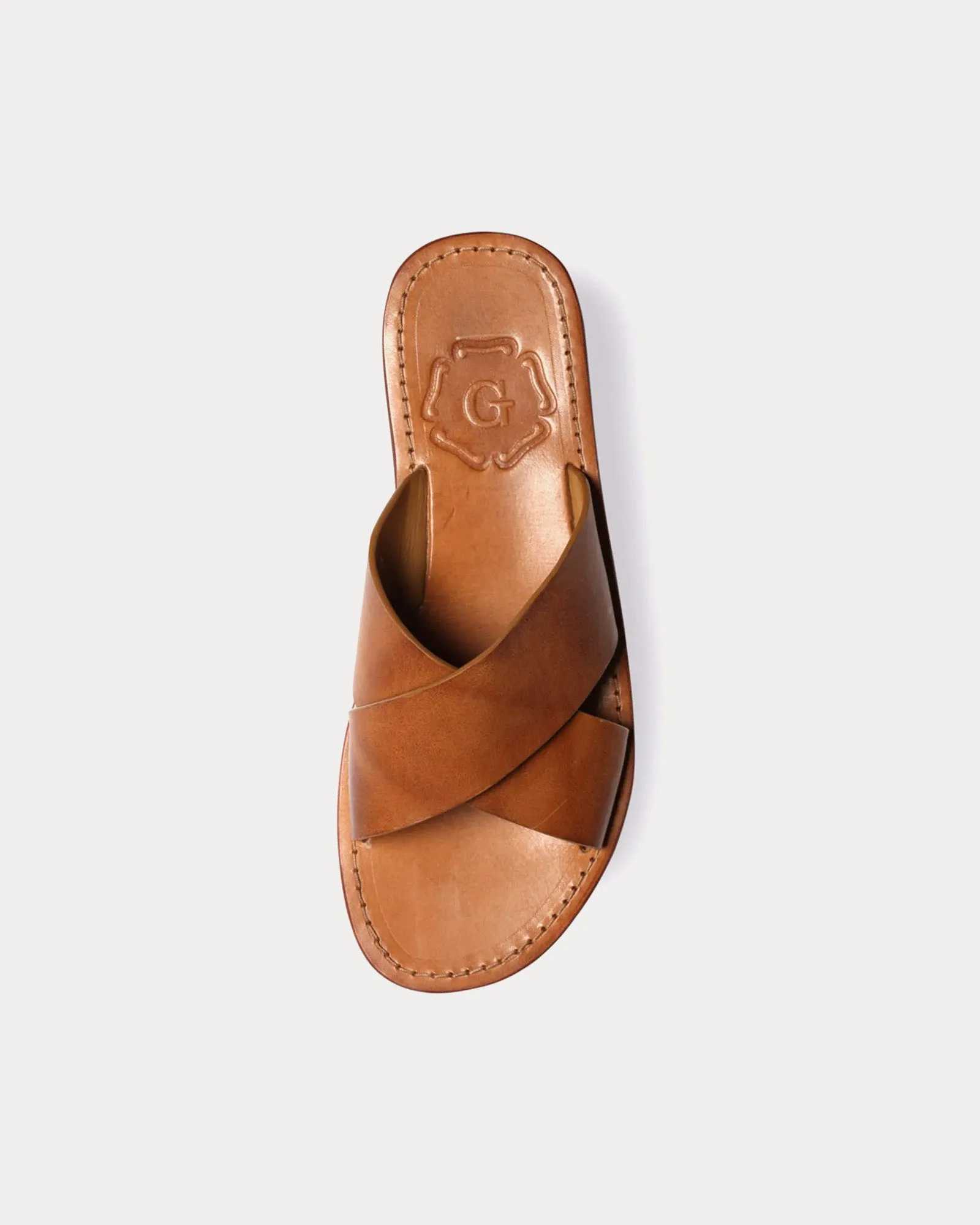 Yoko Leather Ginger Sandals
